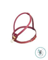 Шлейка кожаная коричневая S