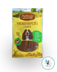 Деревенские лакомства д\соб мясная нарезка с олениной 90 гр