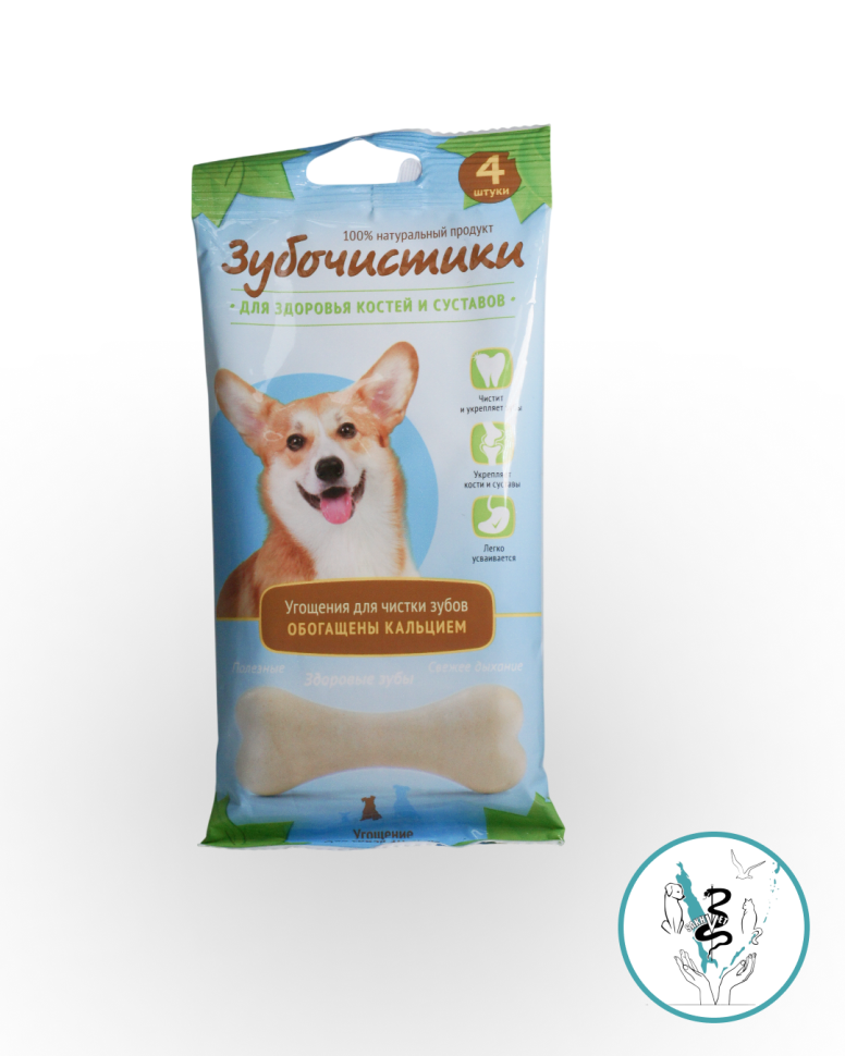 Зубочистики для собак  средних пород   10-25 кг Кальцевая 90 гр